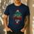 All Is Calm Said No 1st Grade Teacher Ever Christmas Teacher Men's Casual T-Shirt Navy
