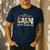 All Is Calm Said No Teacher Ever Teacher Christmas Men's Casual T-Shirt Navy