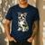 Camo Boston Terrier Pet Owner Camouflage Dog Lover Men's Casual T-Shirt Navy