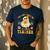 You Can't Scare Me I'm A Math Teacher Halloween Ghost Men's Casual T-Shirt Navy