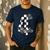 Checkered Fourth Grade Back To School Teachers Students Men's Casual T-Shirt Navy