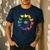 Chicken Themed Color Wheel Educational Art Teacher Artist Men Women Girls Kids Men's Casual T-Shirt Navy