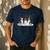 Christmas Boston Terrier Santa Dog Lover Men's Casual T-Shirt Navy