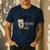 Coffee Gives Me Teacher Power Teacher Elementary Women Men's Casual T-Shirt Navy