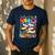 Color The World With Kindness Crayon Positivity Teacher Men's Casual T-Shirt Navy Color The World With Kindness Crayon Positivity Teacher Men's Casual T-Shirt Navy