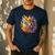 Colorful Brain Art Teacher Artist Painter Student Men's Casual T-Shirt Navy Colorful Brain Art Teacher Artist Painter Student Men's Casual T-Shirt Navy