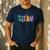 Colorful Steam Letters For Steam Program Teacher And Student Men's Casual T-Shirt Navy Colorful Steam Letters For Steam Program Teacher And Student Men's Casual T-Shirt Navy