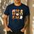 Coquette Bow Teacher Thanksgiving Fall Autumn Girls Women Men's Casual T-Shirt Navy