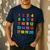 Counting 1-10 Learn To Count Number School Kids Teacher Men's Casual T-Shirt Navy