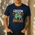 Creepin It Real Monster School Teacher Principal Halloween Men's Casual T-Shirt Navy