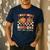 Crunching Numbers Just Like Leaves Pumpkin Fall Teacher Men's Casual T-Shirt Navy