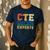 CTE Teacher Education Career Technical Men's Casual T-Shirt Navy CTE Teacher Education Career Technical Men's Casual T-Shirt Navy