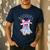 Cute Ghost Book Reading Halloween Teacher Top Girls Women Men's Casual T-Shirt Navy