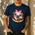 Cute Pug Shirt Donut Girls Dog Men's Casual T-Shirt Navy
