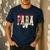 Cute Santas Favorite Para Christmas Paraprofessional Teacher Men's Casual T-Shirt Navy