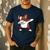 Dabbing Red Boston Terrier Dab Dance Dog Men Women Kids Men's Casual T-Shirt Navy
