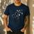 Dandelion Boston Terrier Flower Floral Bostie Tree Men's Casual T-Shirt Navy
