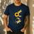 Dragonfly Sunflower Teacher Growth Mindset Choose To Shine Men's Casual T-Shirt Navy