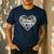 Drama Teacher Heart Pumpkin Ghost Halloween Kids Men's Casual T-Shirt Navy