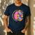 Dyslexia Different Perspective Reading Brain Floral Teacher Men's Casual T-Shirt Navy
