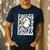 Eagles School Sports Fan Team Spirit Teacher Parent Student Men's Casual T-Shirt Navy