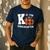 Fall Kindergarten Teacher K Is For Buffalo Plaid Pumpkin Men's Casual T-Shirt Navy