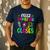 Feliz Primer Dia De Clases Kids Girl Teacher Spanish School Men's Casual T-Shirt Navy