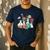 Floral Beakers Chemistry Lab Teacher Men's Casual T-Shirt Navy Floral Beakers Chemistry Lab Teacher Men's Casual T-Shirt Navy
