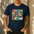 Groovy In My Middle School Era Back To School Teacher Men's Casual T-Shirt Navy