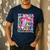 Groovy Teacher Cute Coquette Bow Flower Retro Back To School Men's Casual T-Shirt Navy
