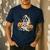 Halloween Boston Terrier Ghost Men's Casual T-Shirt Navy