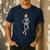 Halloween Skeleton Tap Dance Ballet Dance Teacher Men's Casual T-Shirt Navy Halloween Skeleton Tap Dance Ballet Dance Teacher Men's Casual T-Shirt Navy