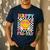 Happy Fri-Yay Groovy Teacher Friday Weekend Fri Yay Men's Casual T-Shirt Navy