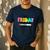 Happy Friyay Teacher School Friday Weekend Vibes Men's Casual T-Shirt Navy Happy Friyay Teacher School Friday Weekend Vibes Men's Casual T-Shirt Navy