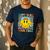 Happy To See Your Face Hippie Smile Back To School Teachers Men's Casual T-Shirt Navy