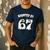 Haunted By 67 Teacher Halloween 6 7 Shirt Men's Casual T-Shirt Navy Haunted By 67 Teacher Halloween 6 7 Shirt Men's Casual T-Shirt Navy