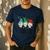 It's Fine We'Re Fine Gnome Pre-K Teacher Christmas Light For Men Women Men's Casual T-Shirt Navy