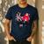 K Is For Kindergarten Teacher Coquette Bow Back To School Men's Casual T-Shirt Navy K Is For Kindergarten Teacher Coquette Bow Back To School Men's Casual T-Shirt Navy
