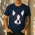 Kids Boston Terrier Dog For Women And Girls Men's Casual T-Shirt Navy