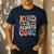 Kind Is Always Cool Teacher Graphic Tees Choose Kindness Men's Casual T-Shirt Navy