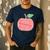 Kindergarten Apple Word Art For Teachers & Students Men's Casual T-Shirt Navy