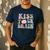 Kiss Your Brain Teacher Inspire Educate Groovy Retro Vintage Men's Casual T-Shirt Navy