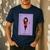 La Maestra Mexican Bingo Card Teacher Lottery Card Men's Casual T-Shirt Navy