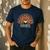 Leopard Rainbow Thankful Thanksgiving Teacher Women Kids Men's Casual T-Shirt Navy