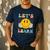 Let's Learn Today Smile Face Back To School For Teacher Kids Men's Casual T-Shirt Navy Let's Learn Today Smile Face Back To School For Teacher Kids Men's Casual T-Shirt Navy