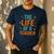 The Life Of A Teacher Men's Casual T-Shirt Navy