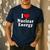 I Love Nuclear Energy School Teacher Men's Casual T-Shirt Navy I Love Nuclear Energy School Teacher Men's Casual T-Shirt Navy
