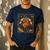Math Turkey Teacher Thanksgiving Geometric Pi Equation Men's Casual T-Shirt Navy