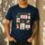 Merry And Bright Christmas Gingerbread Santa Book Teacher Men's Casual T-Shirt Navy Merry And Bright Christmas Gingerbread Santa Book Teacher Men's Casual T-Shirt Navy