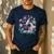 Microscope Flower Butterfly Biology Science Teacher Student Men's Casual T-Shirt Navy Microscope Flower Butterfly Biology Science Teacher Student Men's Casual T-Shirt Navy